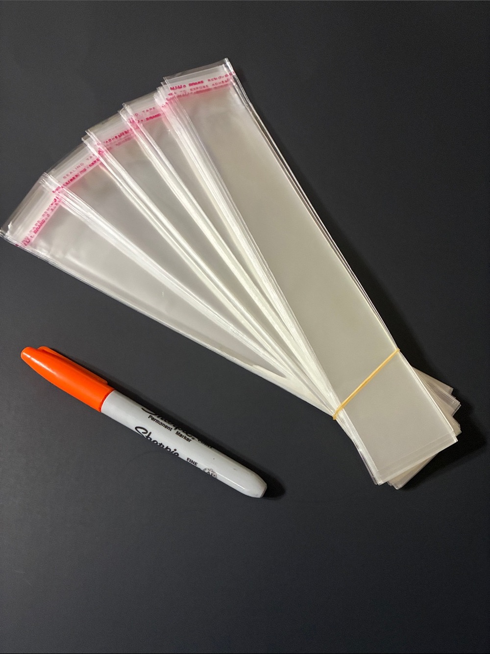 Pen & Necklace Self-Adhesive Cellophane Bags (200 count)